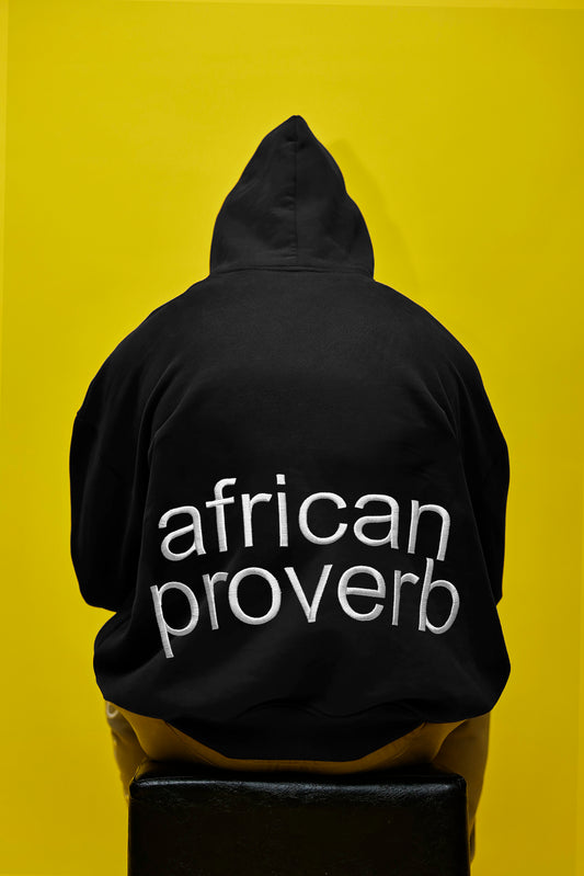 African Proverb Big Logo Hoody