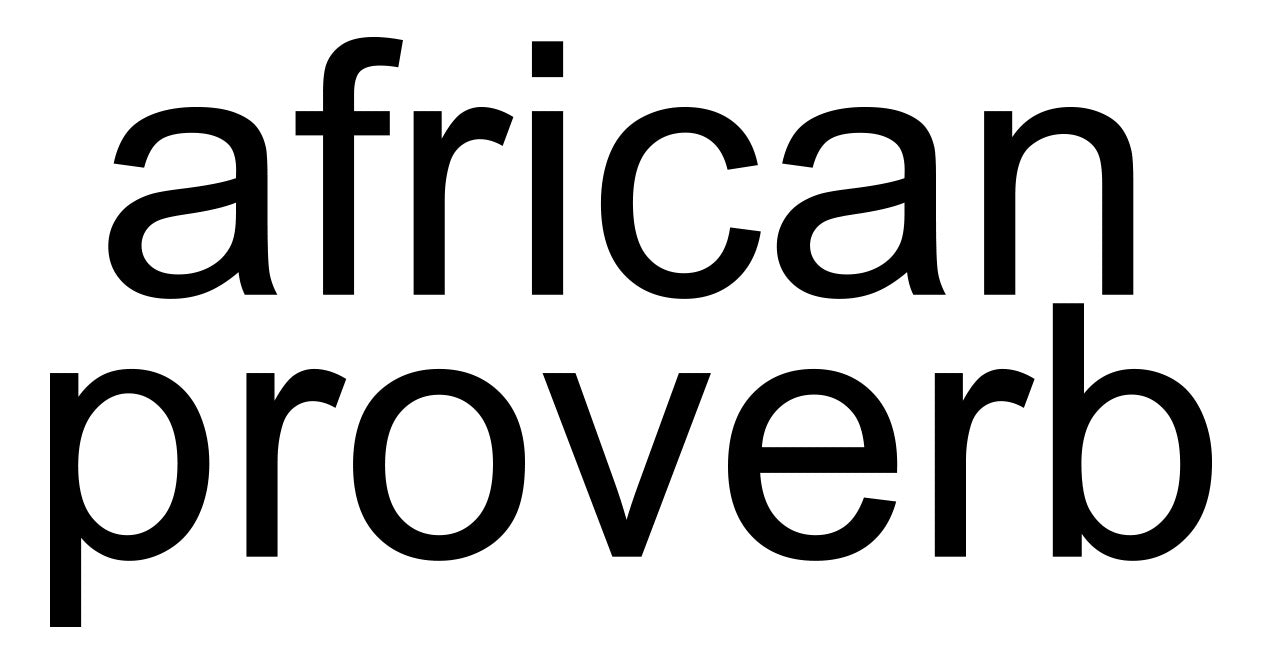 African Proverb Clothing